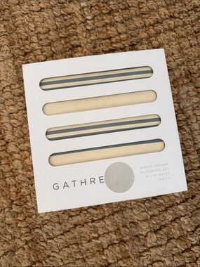 Gathre Bonded Leather All-Purpose Mat in Cream and Gray-Blue